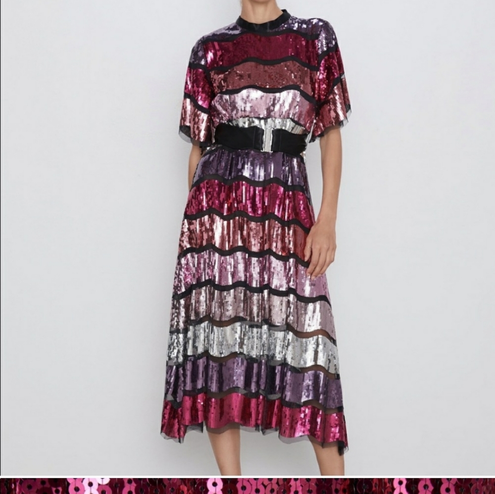Zara Limited Edition Sequin Dress